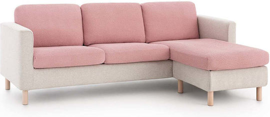 Sofazip Elastische Abdeckung für Hocker Pink 65εκ. 1Stück