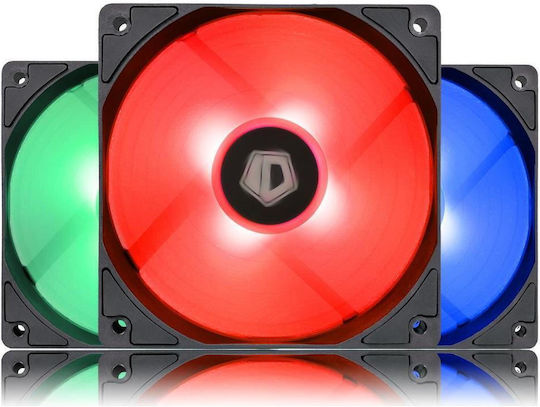 ID-Cooling Ventilator Pentru Carcasă 120mm (1800rpm / 74.5cfm) Cu Iluminare RGB Și Conexiune 4-Pin PWM