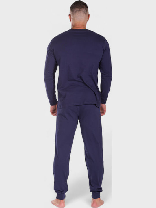 Men's Cotton Pyjama Nina Club Urban Blue Nc26594-2 Blue