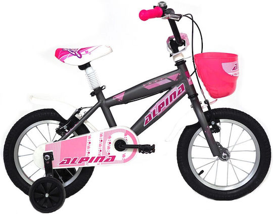 Alpina Beleno Vb 14" Kids Bicycle BMX with Aluminum Frame Gray