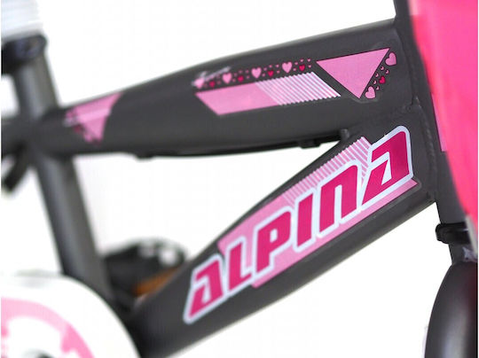 Alpina Beleno Vb 14" Kids Bicycle BMX with Aluminum Frame Gray