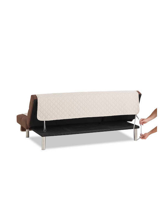 Sofazip Elastic Cover for Four Seater sofa Pink - Beige 200εκ. 1pcs SZMATFBROZBEJ