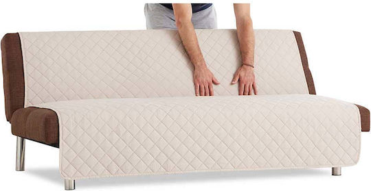 Sofazip Husă Elastică Canapea cu două locuri Pink - Beige 140εκ. 1buc SZMATFBROZBEJ