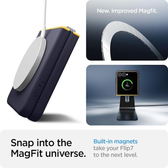 Spigen Nano Pop Mag Book Silicone / Plastic Navy Blue (Galaxy Z Flip7)