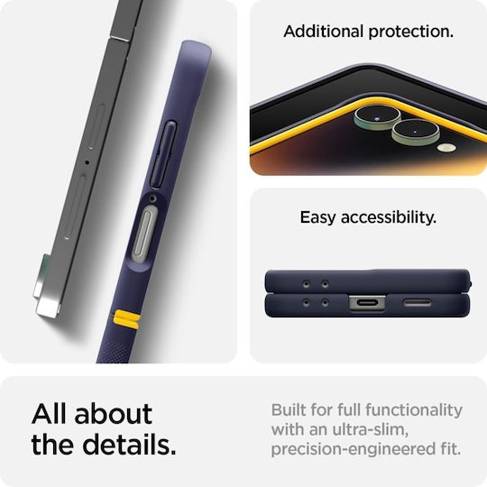 Spigen Nano Pop Mag Book Silicone / Plastic Navy Blue (Galaxy Z Flip7)