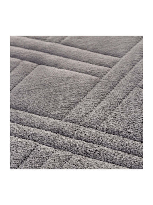 Sofazip Elastische Abdeckung für Vier-Sitzer-Sofa Grey 220εκ. 1Stück SZMATVELVETGREY