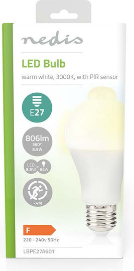 Nedis Λάμπα LED 8.5W για Ντουί E27 Θερμό Λευκό