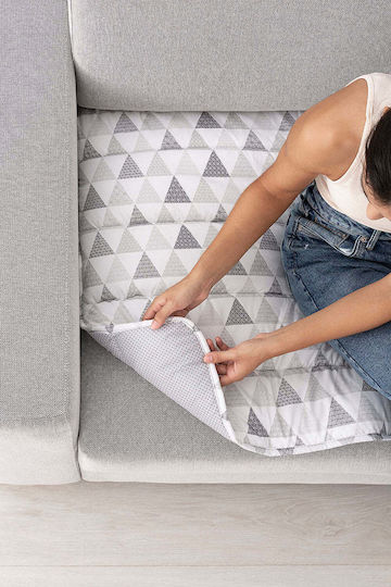 Sofazip Wasserdicht Elastische Abdeckung für Zweisitziges Sofa Weiß 110εκ. 1Stück SZTOPZAZU