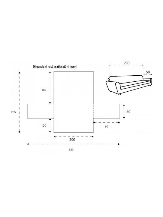 Sofazip Elastische Abdeckung für Sessel Red-beige 55εκ. 1Stück SZMATREDBEJ