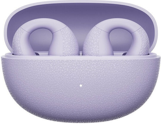 QCY Crossky C10 Open Ear Bluetooth Handsfree Headphones with Sweat Resistance and Charging Case Purple