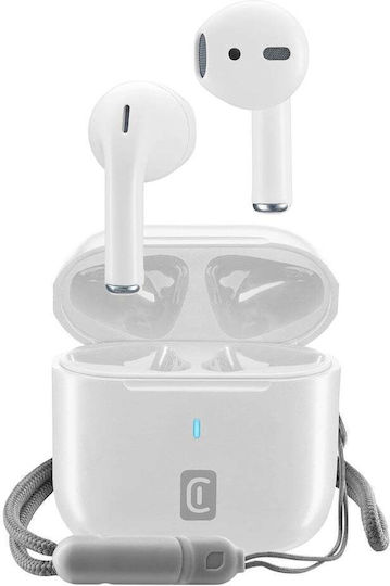 Cellular Line Rize Earbud Bluetooth Handsfree Ακουστικά με Θήκη Φόρτισης Λευκά