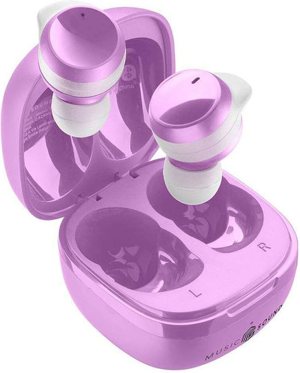 Cellular Line Music Sound Flow In-ear Bluetooth Handsfree Earphones with Charging Case Violet