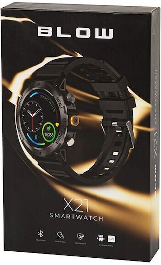Blow X21 48mm Smartwatch mit Pulsmesser (Schwarz)