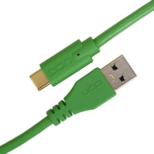 UDG USB 3.0 Cable USB-C male - USB-A Πράσινο 1.5m U98001GR