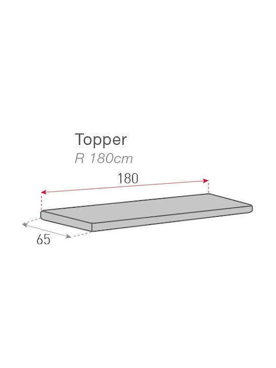 Sofazip Wasserdicht Elastische Abdeckung für Vier-Sitzer-Sofa Gray 220εκ. 1Stück SZTOPZAZU