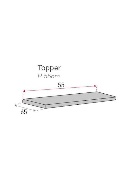 Sofazip Wasserdicht Elastische Abdeckung für Vier-Sitzer-Sofa Gray 220εκ. 1Stück SZTOPZAZU