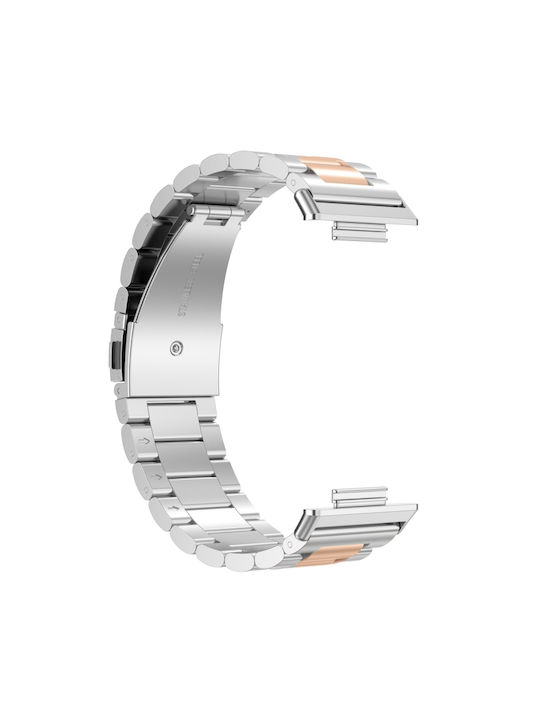 Three-bead Metal Каишка Неръждаема стомана Сив (Huawei Watch Fit 2 - Хуавей Уотч Фит 2)