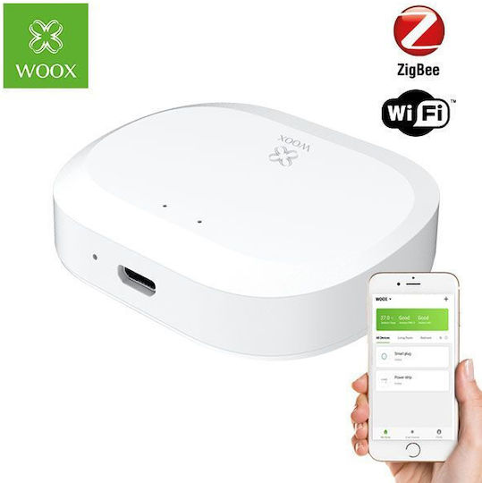 Woox null Inteligent Gateway Wi-Fi / Zigbee Compatibil cu Google Home & Alexa