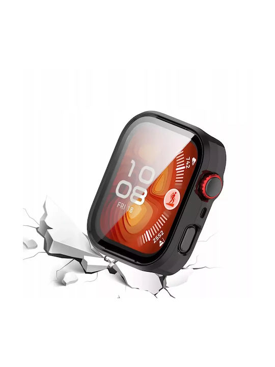 Huawei Plastikhülle mit Glas in Transparent Farbe für Huawei Watch Fit 4 Pro