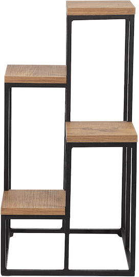 Hanah Home Plant Stand Metal Black 34cmx67cmcm.