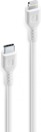 Cellular Line USB-C to Lightning Cable Λευκό 2m (USBDATAC2LMFI2MW)