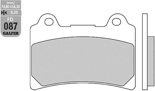 Galfer Τακάκια Μοτοσυκλέτας Εμπρός για Yamaha TDM 850