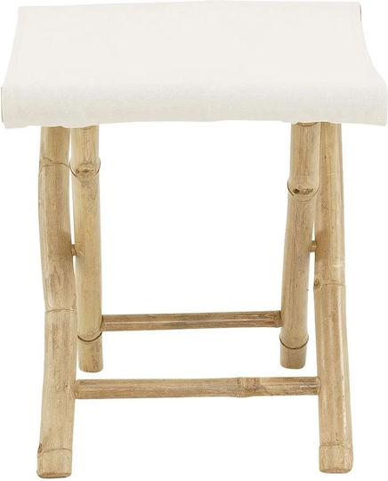 Wooden Outdoor Stool White