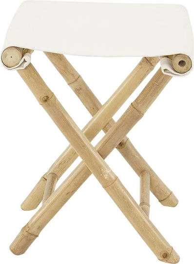 Wooden Outdoor Stool White