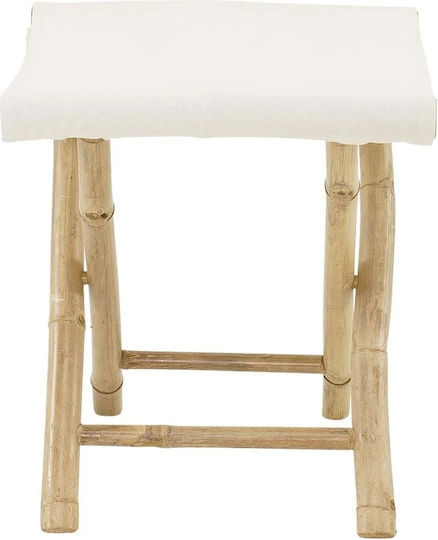 Wooden Outdoor Stool White
