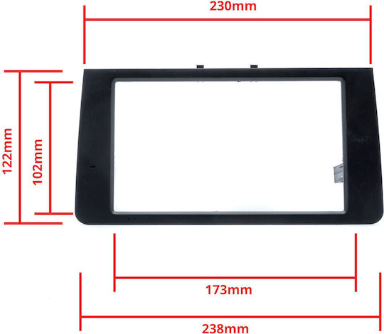 Einparts Πρόσοψη 2 Din για Audi A3 8P 2003-2008 / 8PA 2008-2012