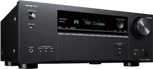Onkyo TX-NR6100 Home Cinema Receiver 4K/8K 7.2 Channels with HDR and Dolby Atmos Black