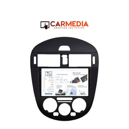 Carmedia Auto-Audiosystem für Nissan Pulsar 2014 (Bluetooth/USB/AUX/WiFi/GPS/Apple-Carplay/Android-Auto) mit Touchscreen 9.5"