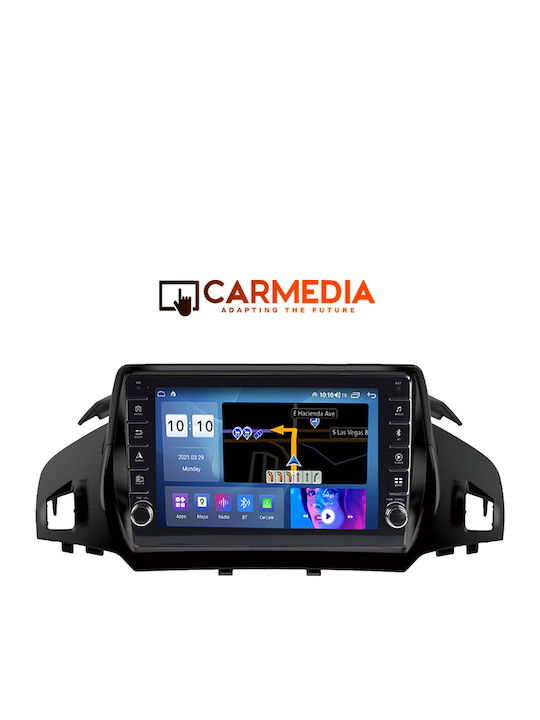 Carmedia Car Audio System for Ford Kuga / C-Max 2013 (Bluetooth/USB/WiFi/GPS/Apple-Carplay/Android-Auto) with Touch Screen 9"