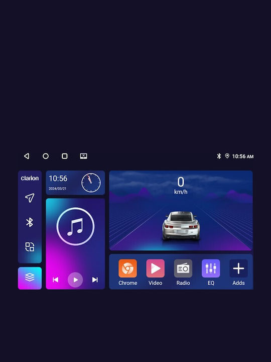 Clarion Sistem Audio Auto pentru Hyundai i30 2007-2012 (Bluetooth/USB/WiFi/GPS/Apple-Carplay/Android-Auto)