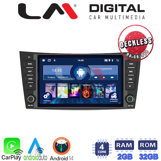 LM Digital Auto-Audiosystem für Mercedes-Benz E Klasse / CLS Klasse 2003 > 2010 (Bluetooth/USB/WiFi/GPS/Apple-Carplay/Android-Auto)