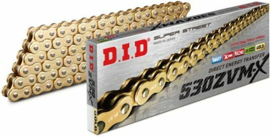 DID Drive Chain 530 for Honda CBR 1000 / CBR 1000RR for Kawasaki ZZR 1400 for Yamaha YZF-R1 116L