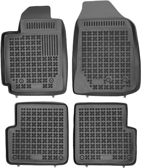 Rezaw Plast Set of Front and Rear Mats 4pcs Tray Type for Toyota Corolla 2001-2007 Black