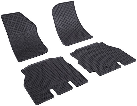 Rigum Σετ Μπροστινά και Πίσω Πατάκια 4τμχ για Jeep Wrangler 2018+ Μαύρα