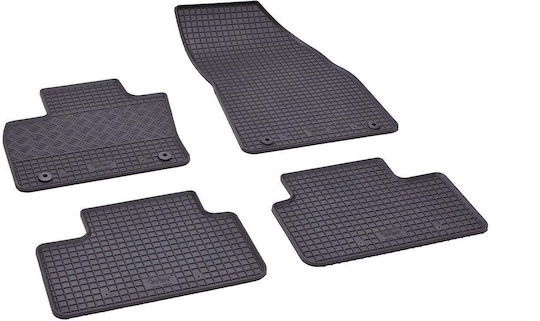 Rigum Set of Front and Rear Mats 4pcs for Volvo XC40 2018+ Black