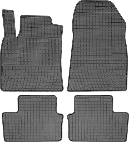 Frogum Set of Front and Rear Mats 4pcs for Renault Clio 2019 Black