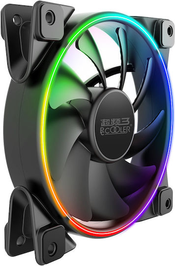 PCCOOLER Ventilator Pentru Carcasă 120mm Cu Iluminare RGB Și Conexiune 3-Pin / 4-Pin PWM