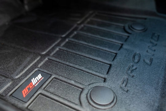 Frogum Set of Front and Rear Mats 4pcs Tray Type for Seat Tarraco Skoda Kodiaq 2018 Black