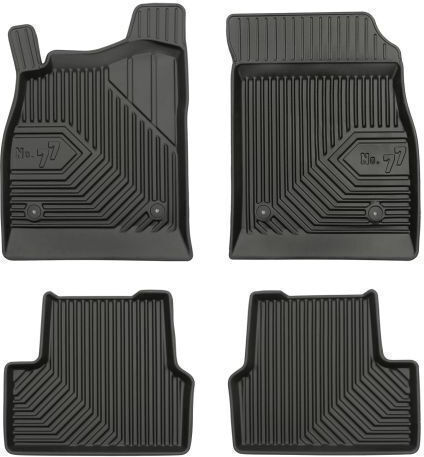 Frogum Σετ Μπροστινά και Πίσω Πατάκια 4τμχ για Opel Astra 2009-2015 Μαύρα