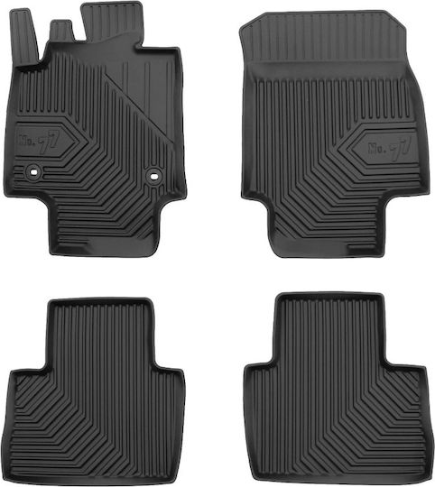 Frogum Set of Front and Rear Mats 4pcs for Toyota RAV 4 2019 Black