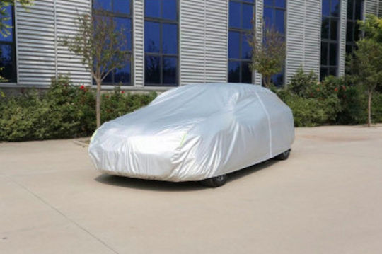 Husă Auto Premium Idealstore Protecție 4 Sezoane Material Extra Durabil Impermeabil Rezistent la Zăpadă și Soare Închidere cu Fermuar pe Partea Șoferului Material Interior Căptușit Compatibil SUV Van Dimensiuni 5.2x1.85x1.55m