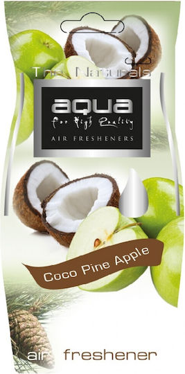 Aqua Car Air Freshener Tab Pendand The Naturals Coco Pine Apple 00-0