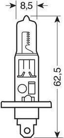 Lamps Car H1 Canbus Halogen 4150K Natural White 12V 100W 1pcs