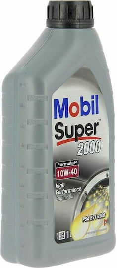 Mobil Super 2000 Formula P Полусинтетичен Масло за Автомобили 10W-40 1лт