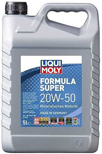 Liqui Moly Formula Super Λάδι Αυτοκινήτου 20W-50 5lt
