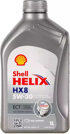 Shell Helix HX8 Συνθετικό Λάδι Αυτοκινήτου 5W-30 1lt